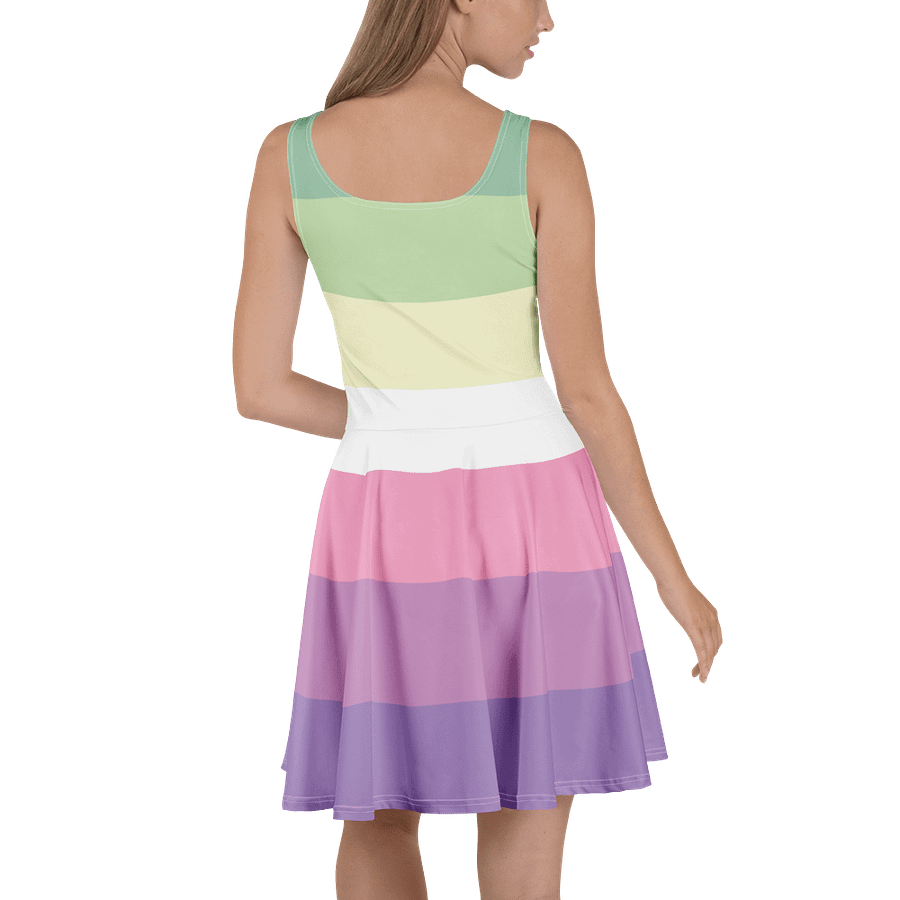 Genderfae Pride Flag Skater Dress product image (4)