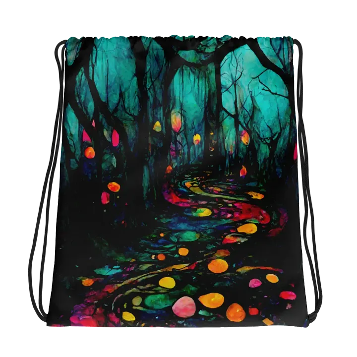 Enchanted Forest All-Over Drawstring Bag product image (1)