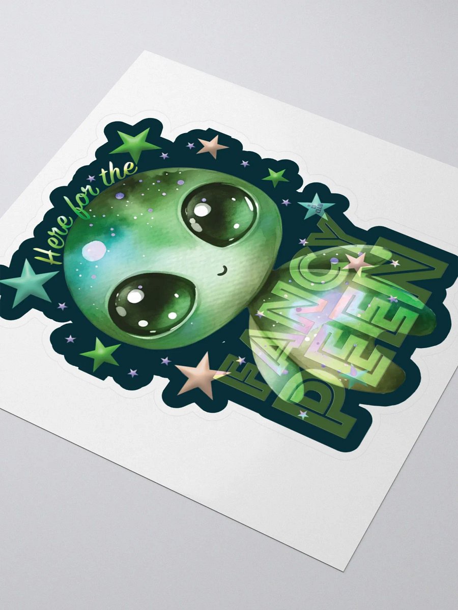 Fancy Alien Sticker (Green) product image (3)