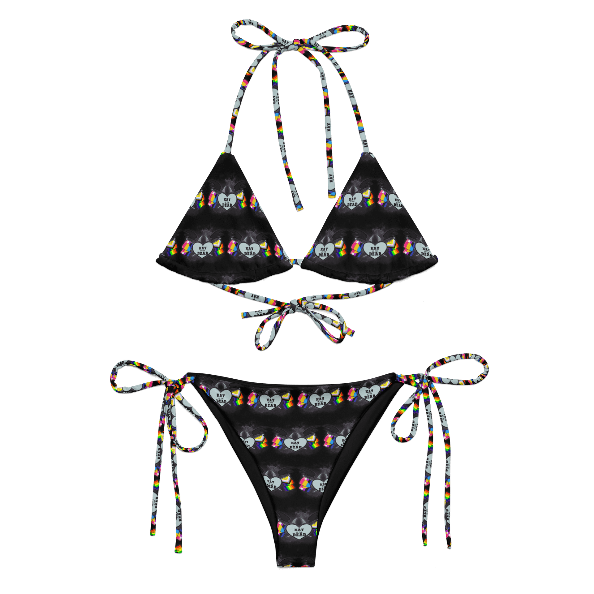 Kay_of_the_Dead Pride Logo String Bikini product image (1)