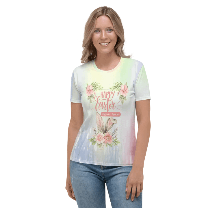 Happy Easter All Over Print T-shirt product image (2)