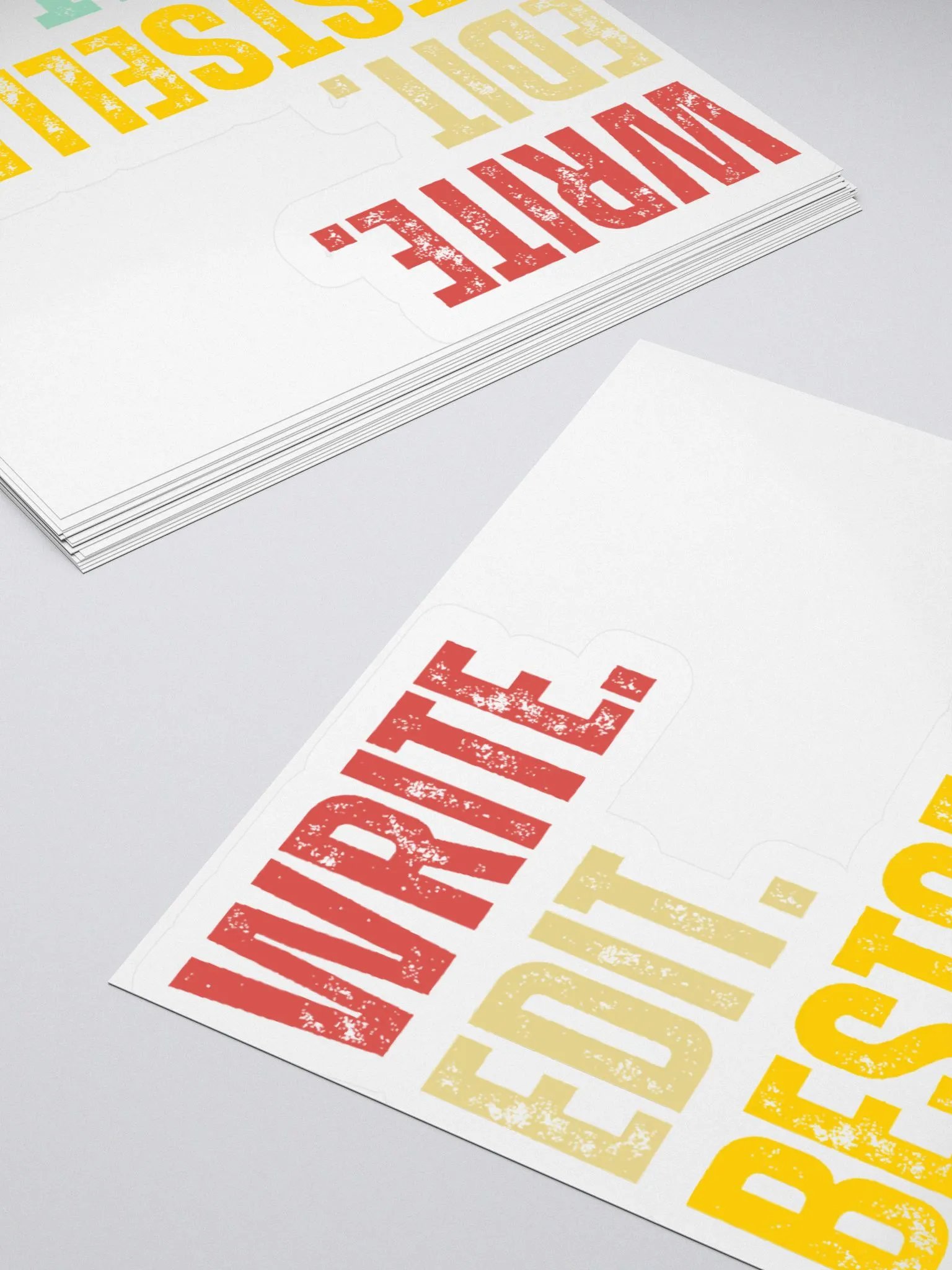 Write. Edit. Bestseller. Repeat. Sticker product image (4)