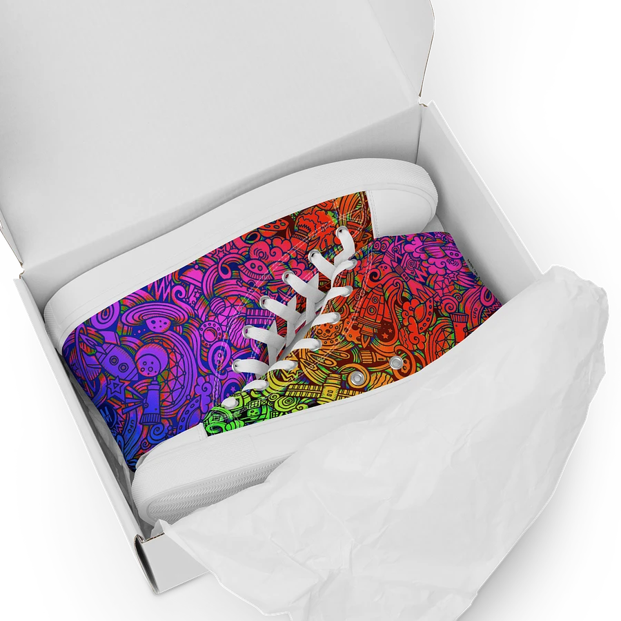 Rainbow Space Scribble - Women's High Tops | #MadeByMELO product image (7)
