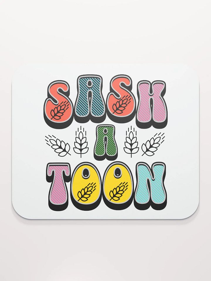 Saskatoon Block Letter Colorful Mouse Pad product image (2)