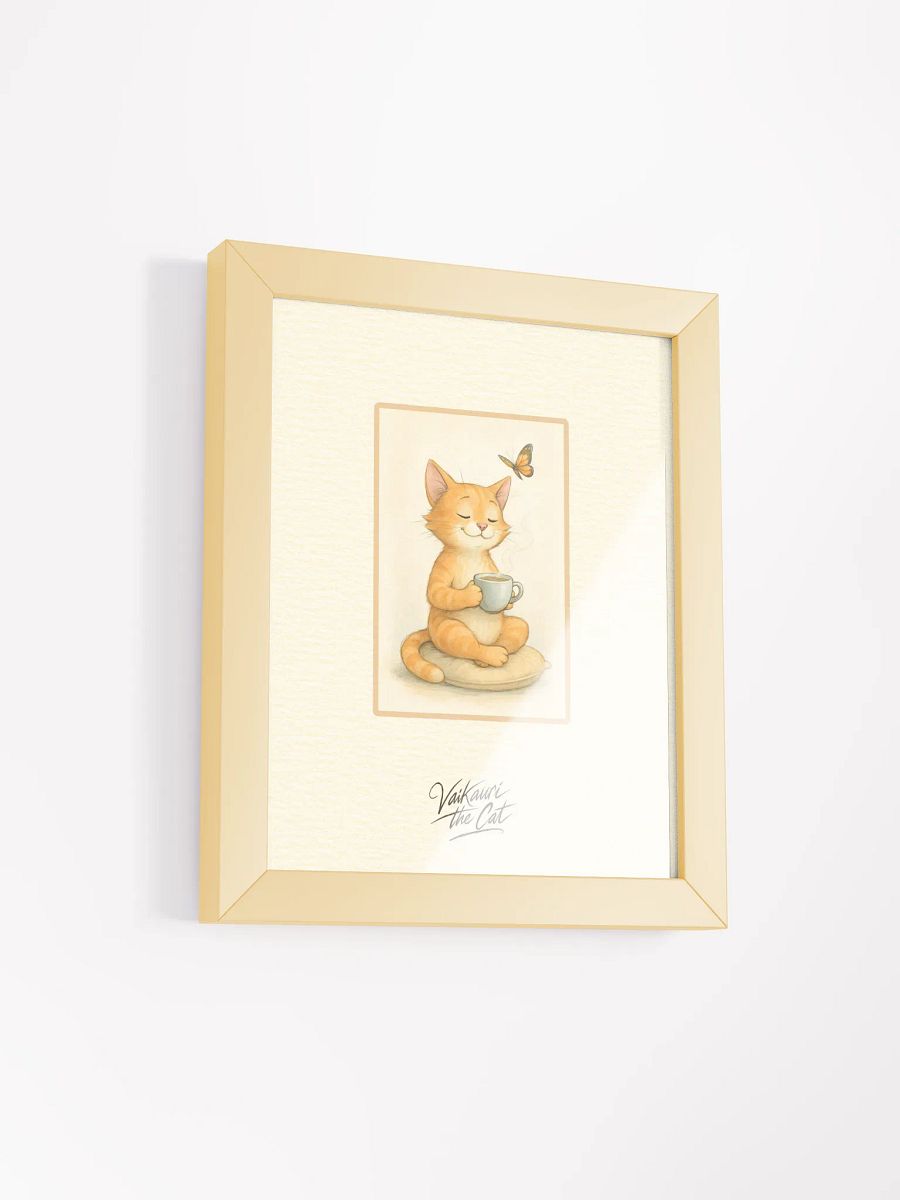 Vaikauri the Cat - Framed Matte Artprint product image (4)
