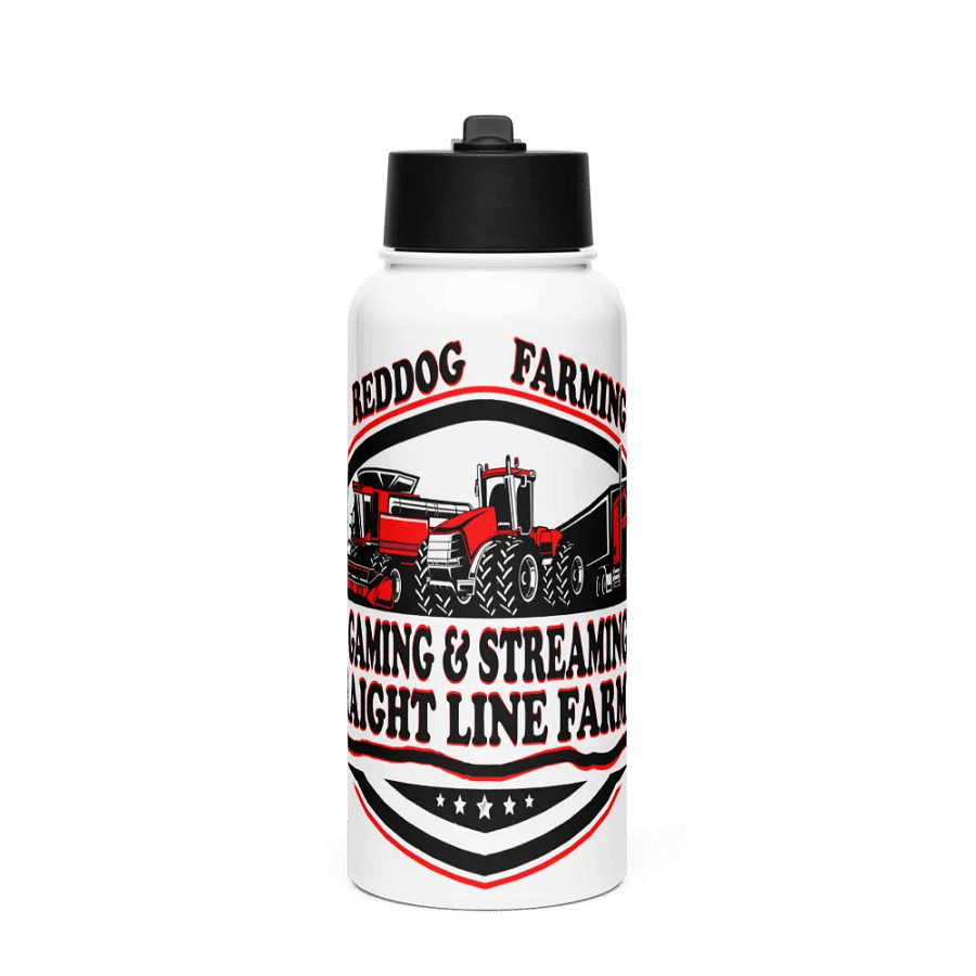 Stainless Steel Water Bottle with a Straw Lid REDDOG LOGO product image (1)