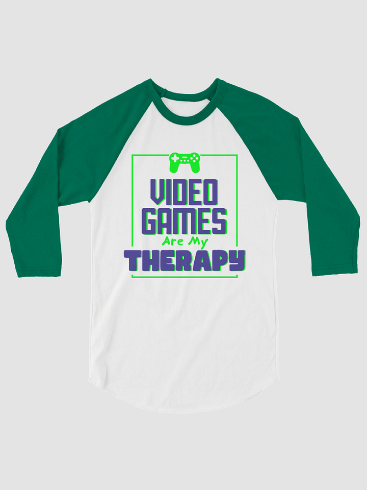 Video Games are my Therapy ~ Tultex Fine Jersey Raglan Tee product image (1)