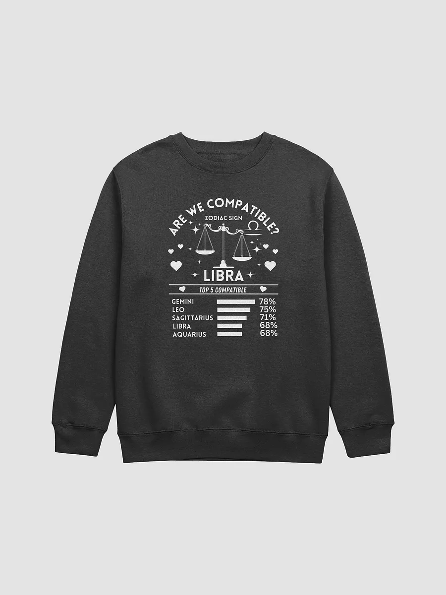 Libra Zodiac Sign Romantic Compatibility - Lane Seven Premium Crewneck Sweatshirt product image (2)
