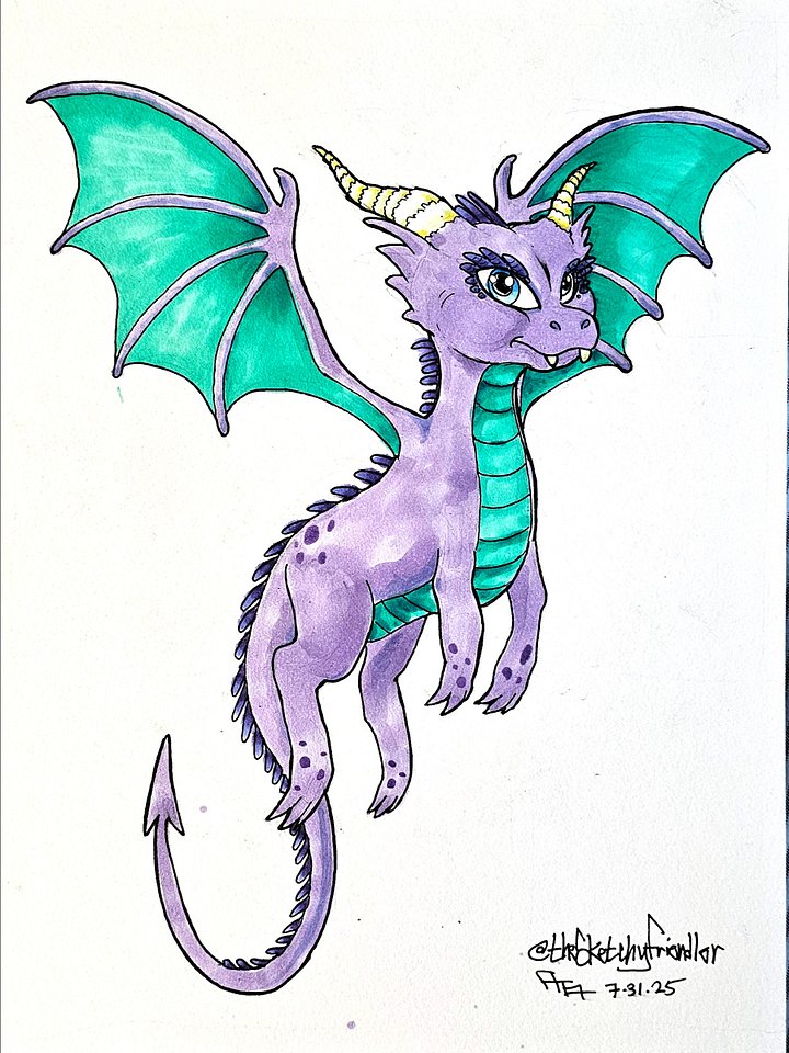 Baby PROTECTION Dragon - Sketchy Friendler OOAK product image (1)