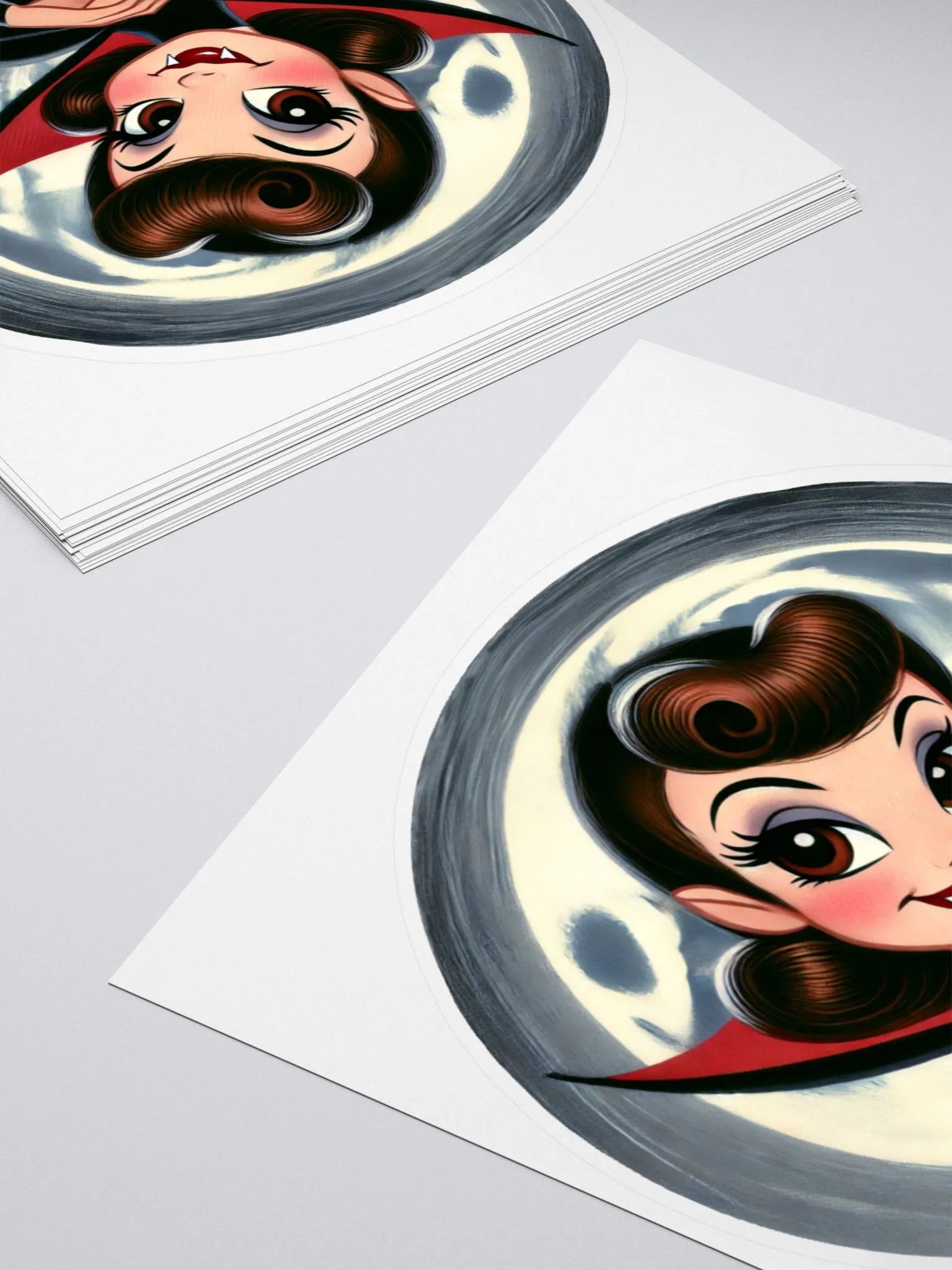 Cutesy Vampire Kiss Cut Stickers product image (10)