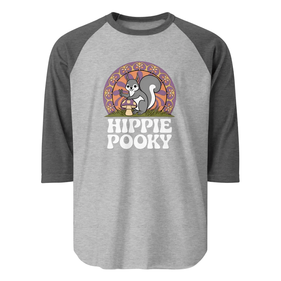 Hippie Pooky Peace Sign Raglan Tee product image (1)