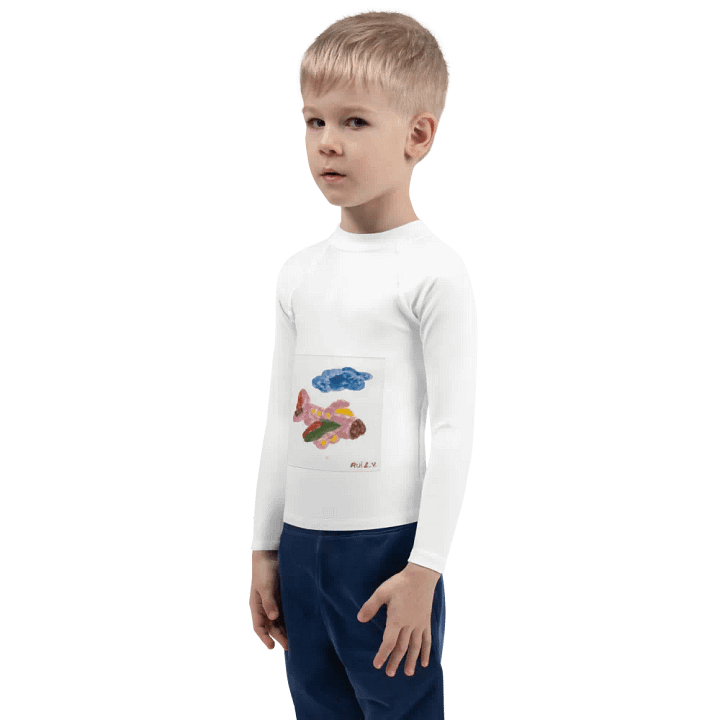 Kid Airplane (All-Over Print Kids Rash Guard) product image (2)