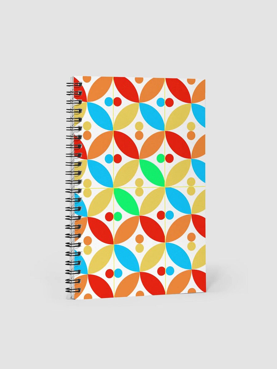 Colorful Geometric Pattern Design Spiral Notebook product image (1)