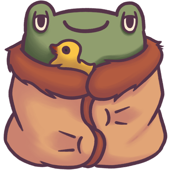 sticker : cozy froggo product image (1)