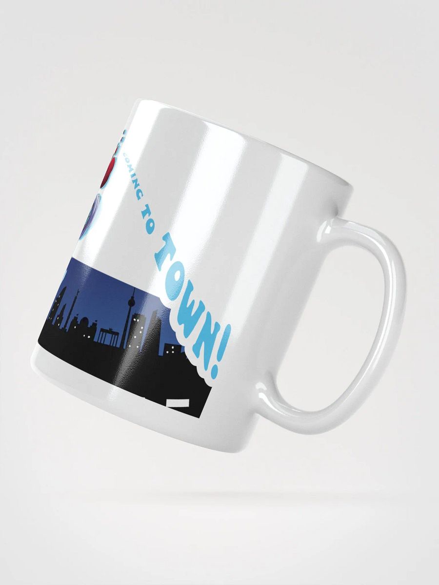 "Santa Claus is coming to town!" Scarvenmot Trio White Glossy Mug product image (4)