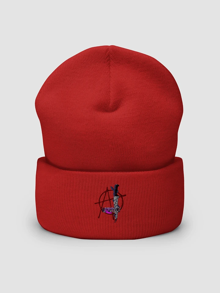 Dagger - Embroidered Beanie (Red) product image (1)