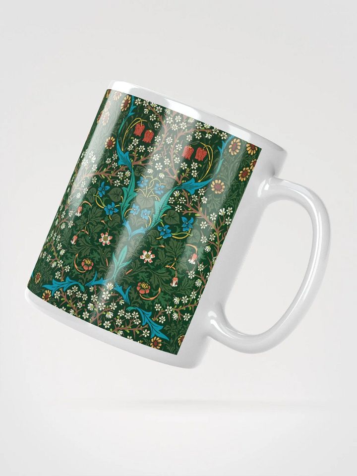 Tulip Pattern White Glossy Mug product image (2)