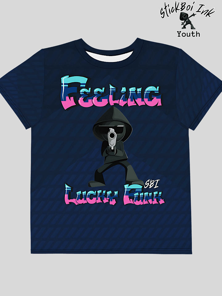 Youth Gamer tshirt – Feeling Lucky by StickBoi Ink product image (1)