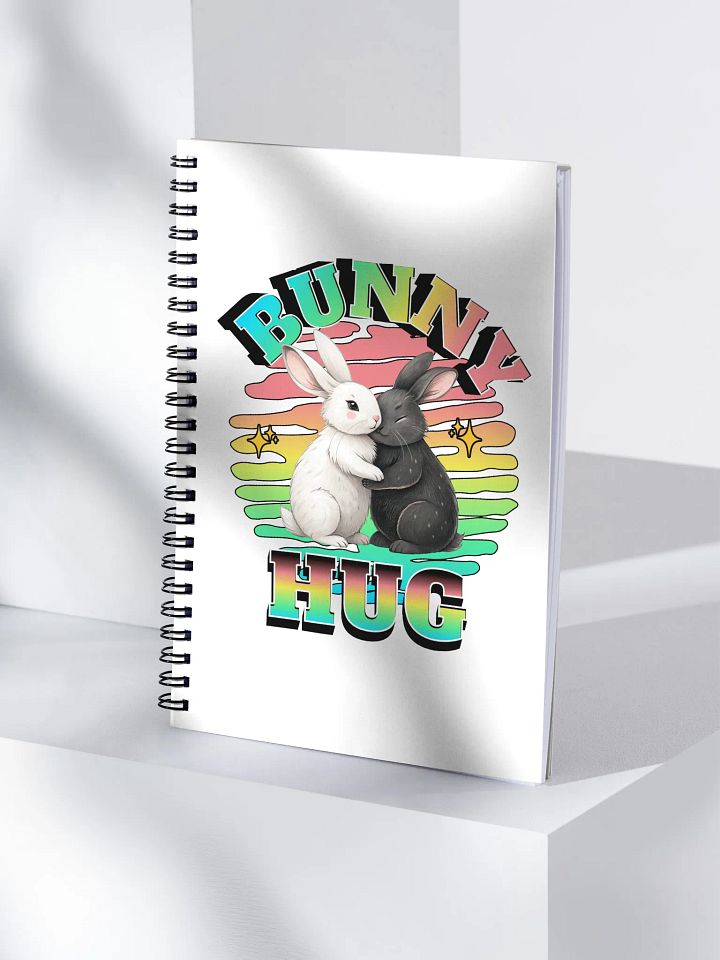 Bunny Hug Rabbit Spiral Notebook product image (1)
