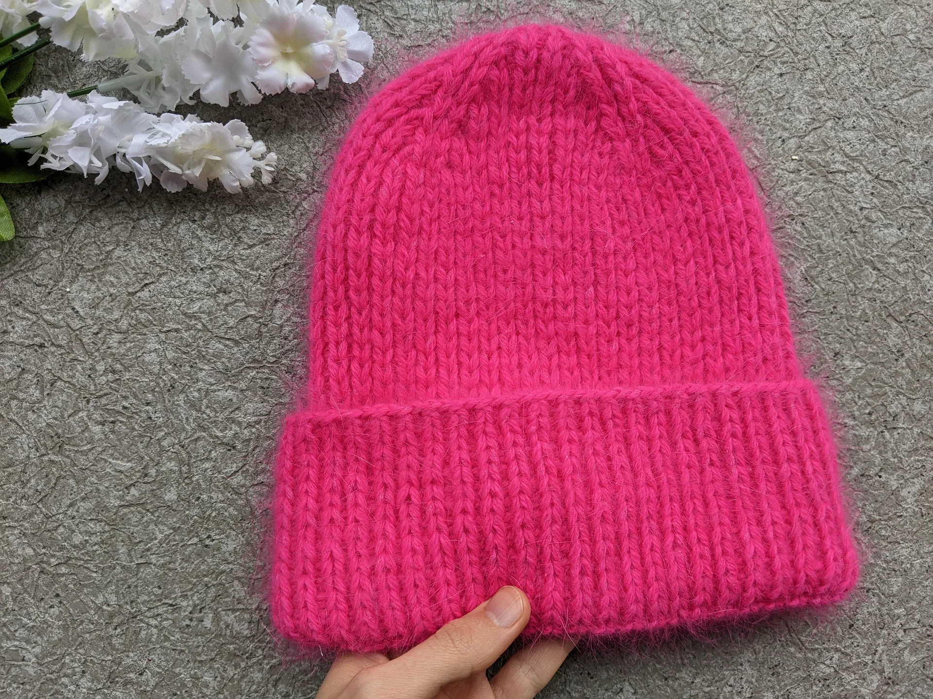 Ribbed Knit Winter Hat Pattern product image (8)