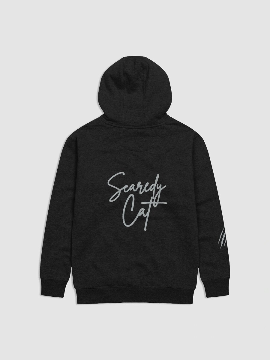 Scaredy Cat Unisex Hoodie-Cat front/Scratch Sleeve product image (2)