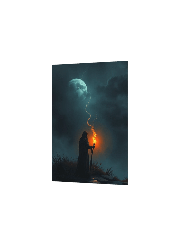 Nocturnal Wanderer Matte Poster Moon connection Goth Design product image (19)