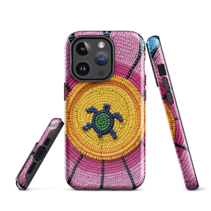 Turtle Blossom Faux-Beaded iPhone® Tough Case product image (3)
