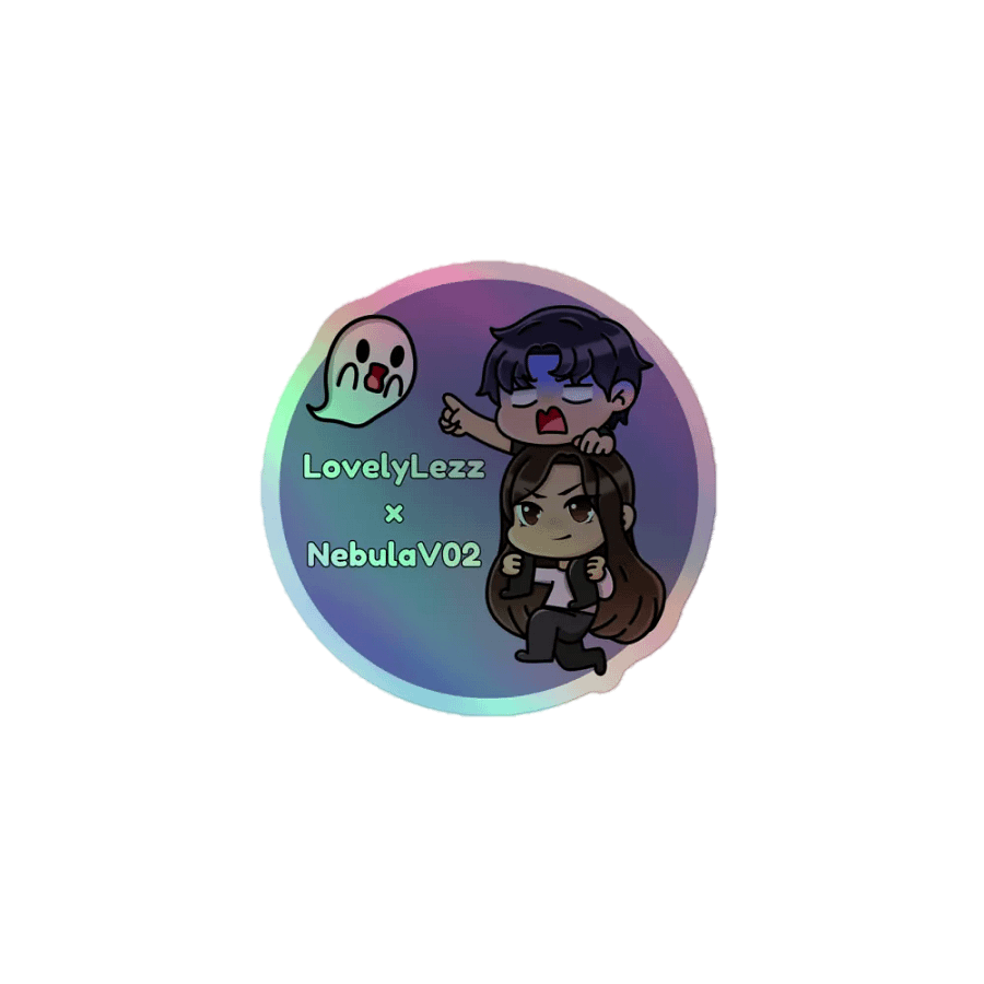 LovelyLezz x NebulaV02 Collab Holographic Sticker product image (1)