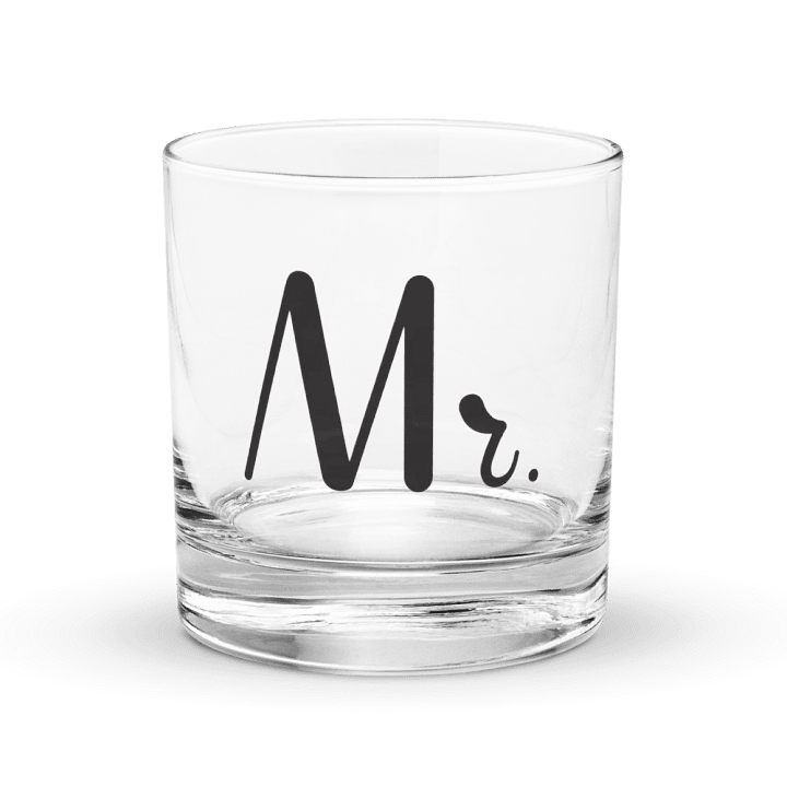 Stylish 'Mr.' Rocks Glass product image (1)