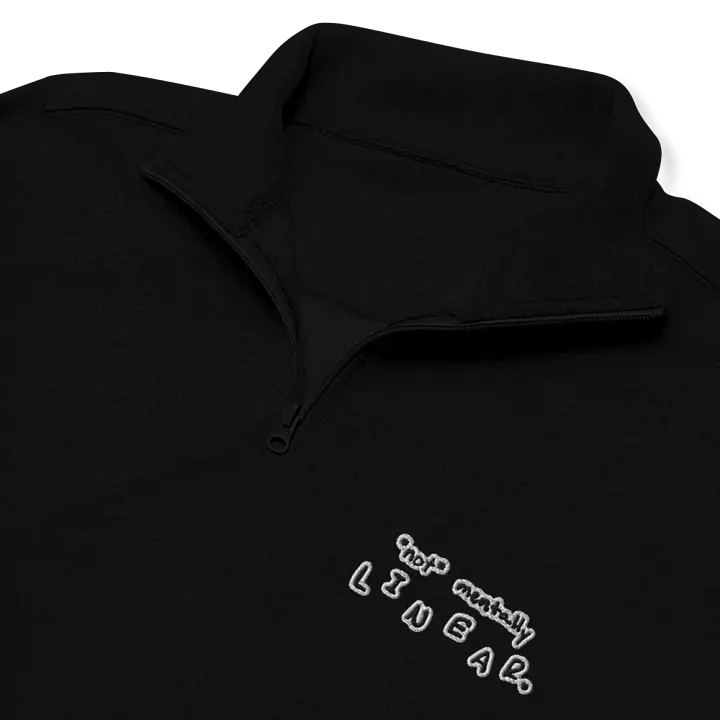 *not* mentally linear. (bubble design) embroidered quarter zip product image (1)