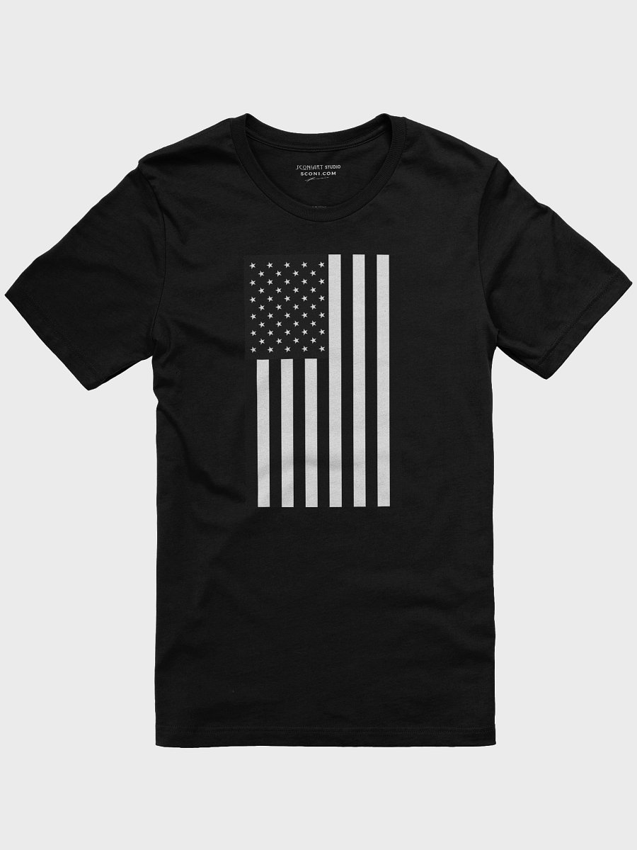 sconiArt b&w design, 'usa'. - unisex T-Shirt. product image (1)