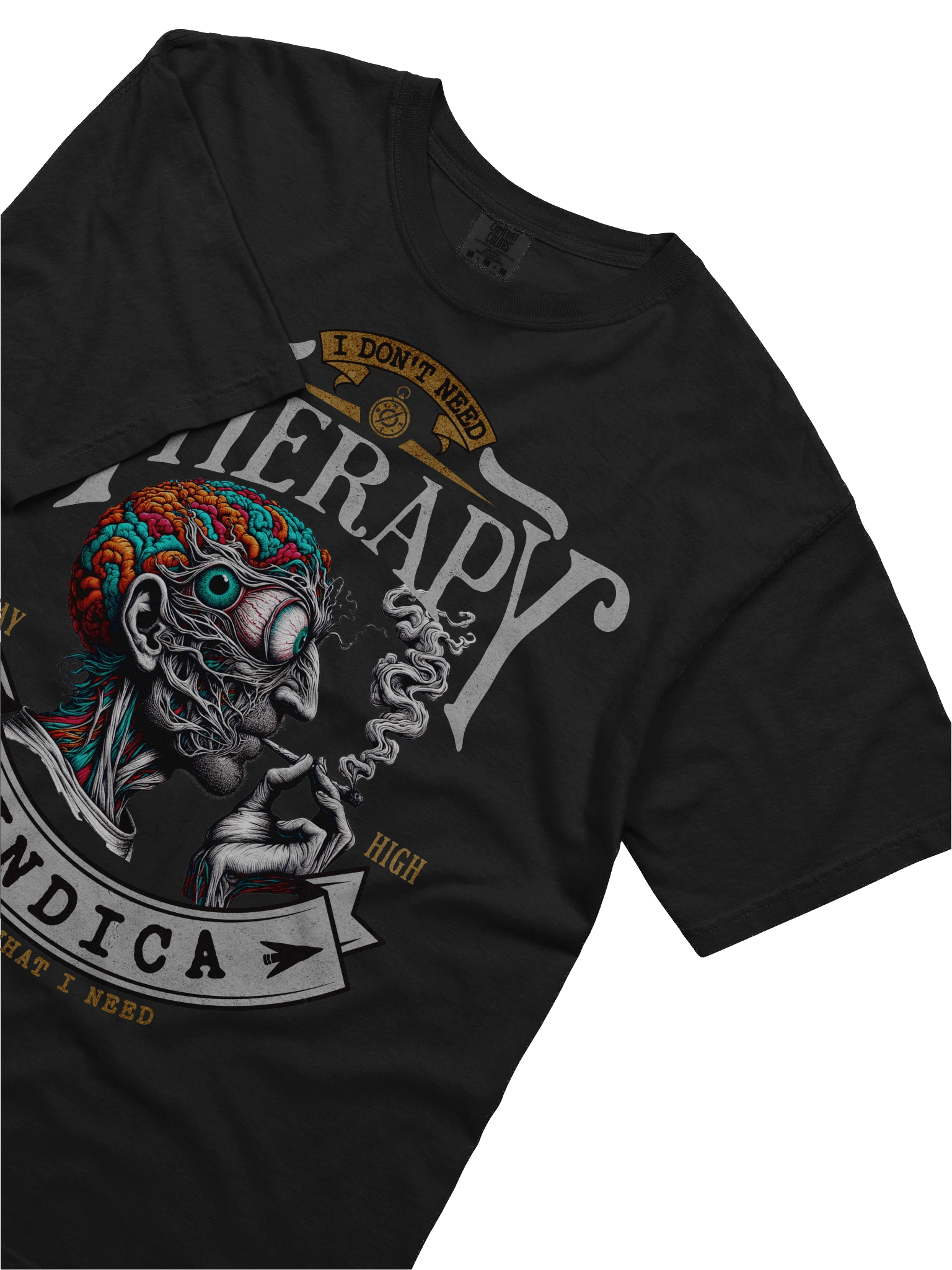 Psychedelic Mind - I Don't Need Therapy INDICA - Heavyweight T-Shirt product image (6)