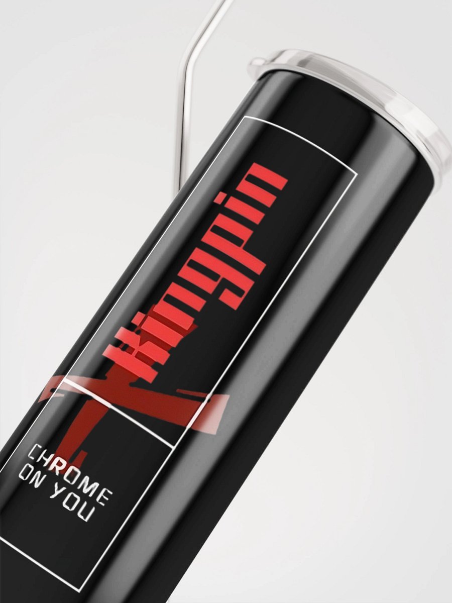 Kingpin Stainless steel tumbler- Black - "Chrome on you" collection product image (4)