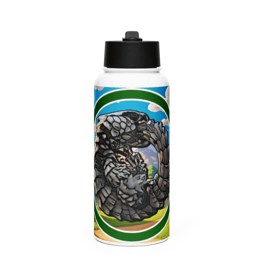 Gourde à paille Gros logo avec fond 94cl product image (1)