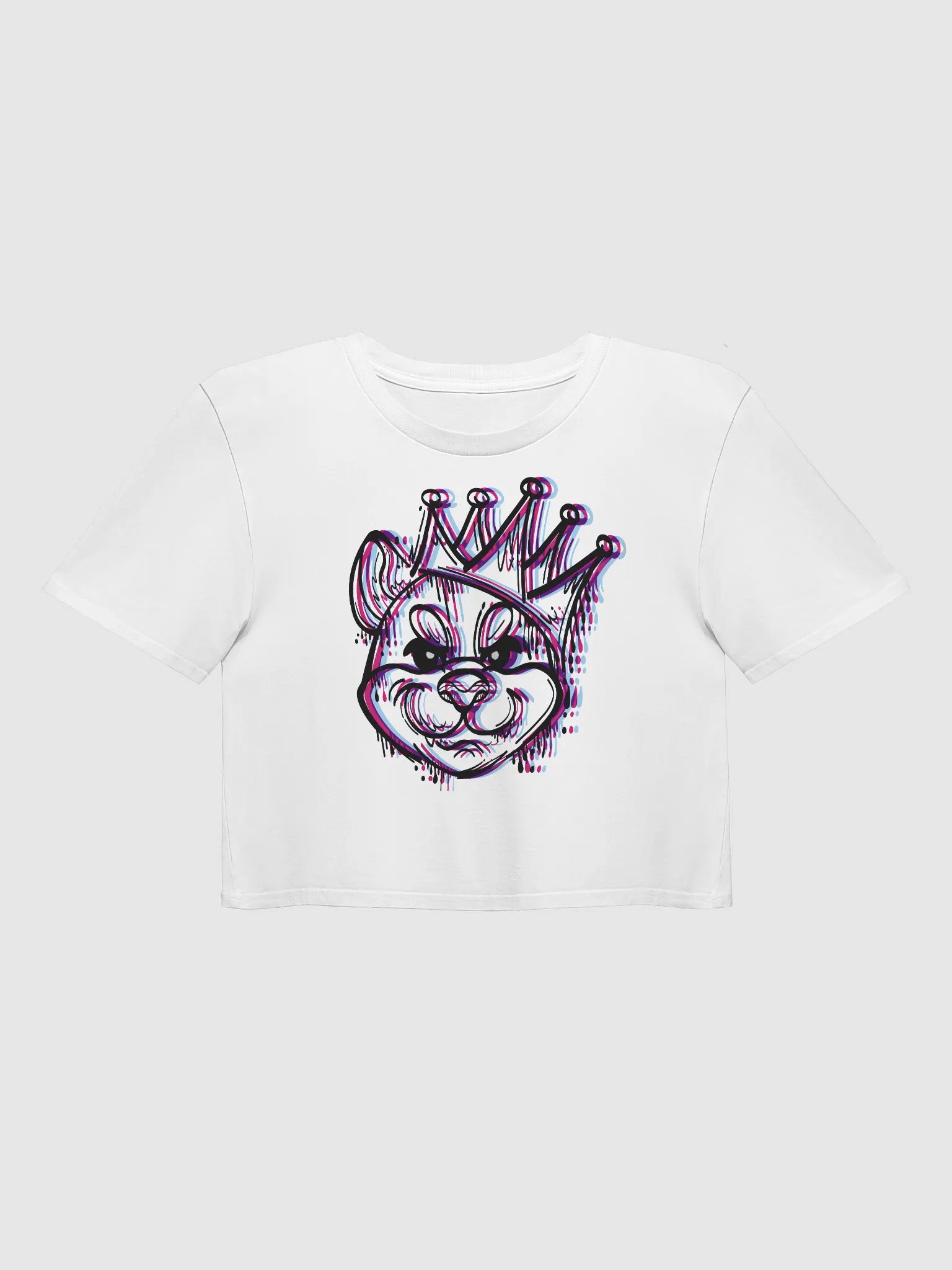 GLITCHY DOG | CROPPED TOP product image (1)