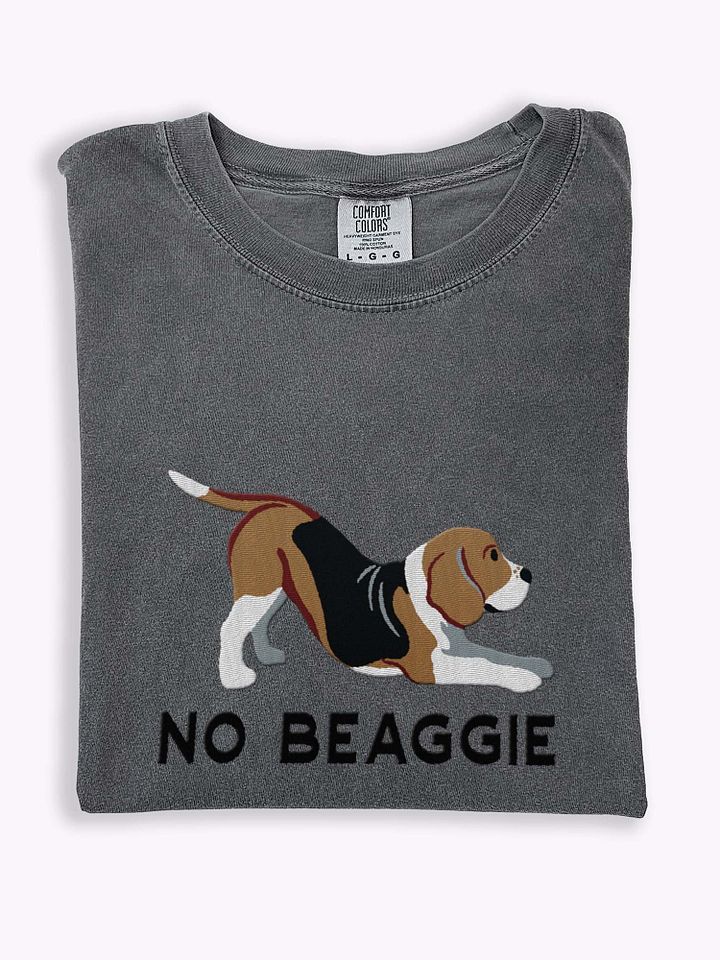 No Beaggie T-Shirt(Embroidered) of a Beagle product image (1)