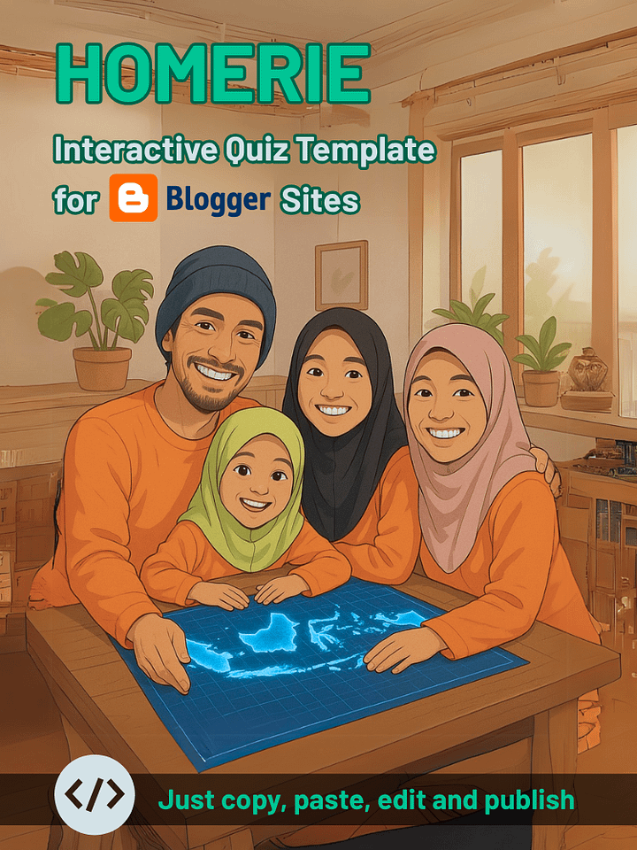 Interactive Quiz Template for Blogger product image (1)