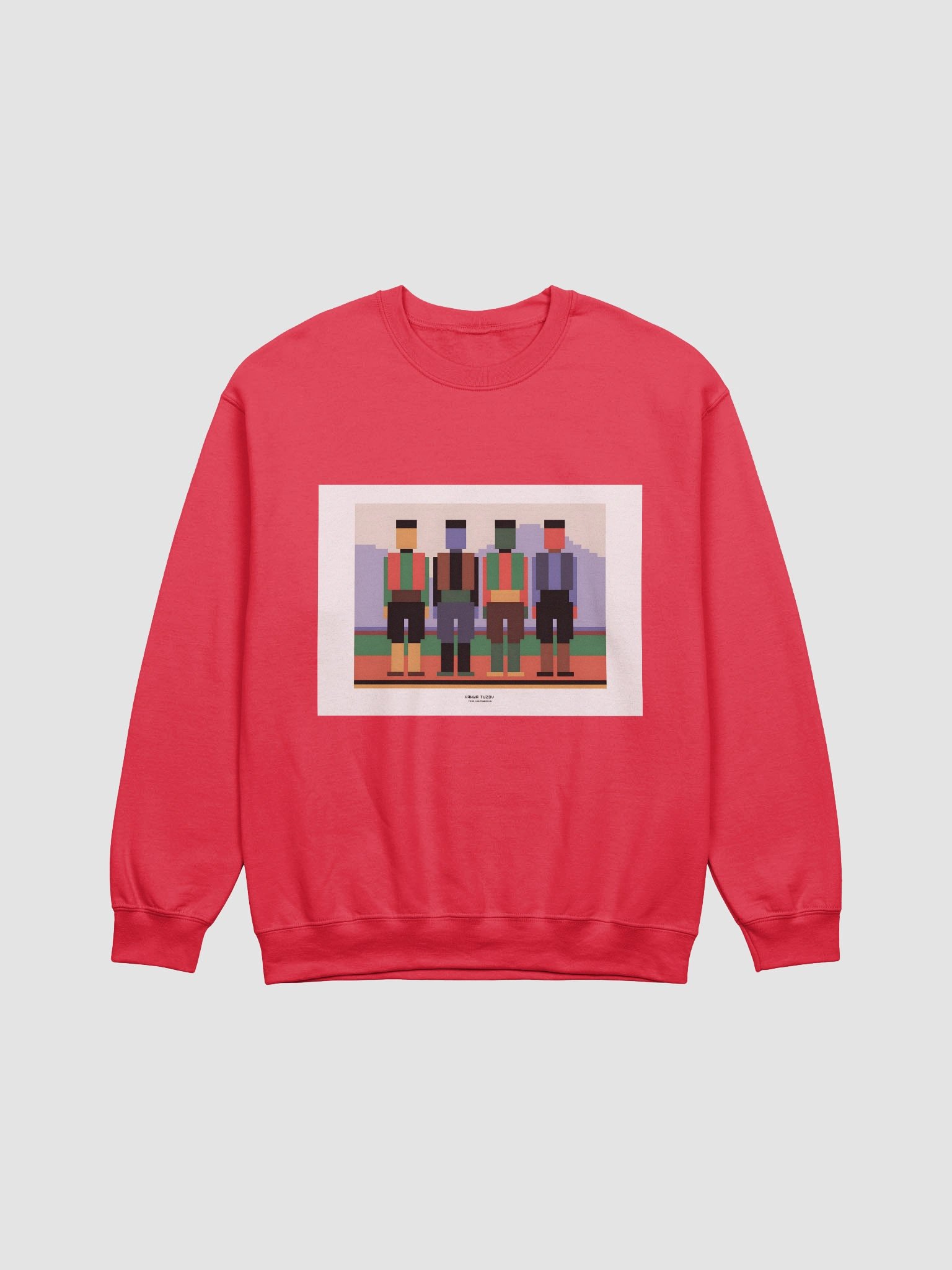 AR Four Montenegrins Pixel Unisex Sweatshirt product image (1)