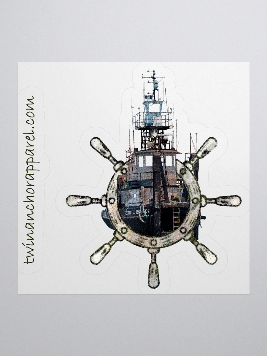 Ship Wheel Terri L. Brusco Kiss Cut Stickers product image (3)