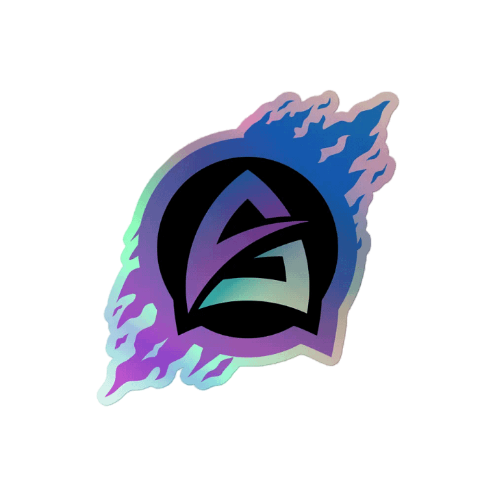 Astonished Logo - Aurora Hues Holographic Sticker product image (2)