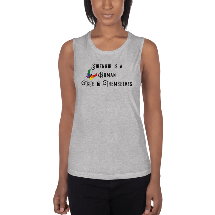 Strength is a Human (b) - Women's Tank Top product image (2)