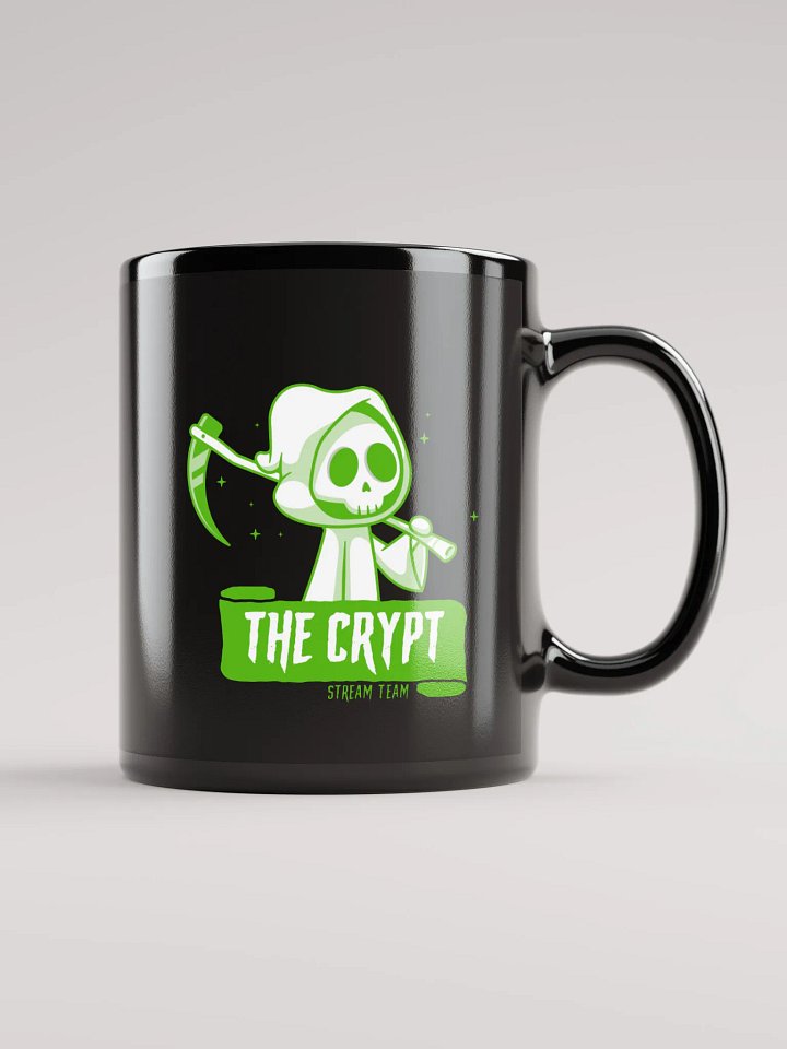 The Crypt Stream Team - Black Mug (lime) product image (1)