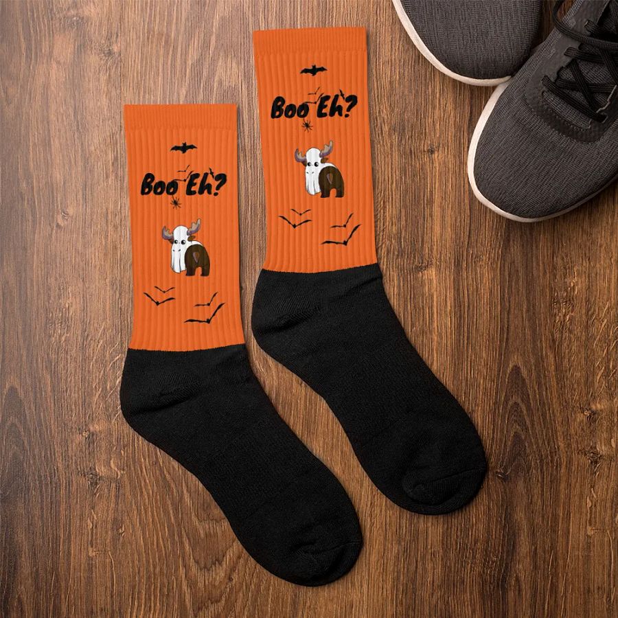 Spoopy Mountie Moose Socks! product image (6)