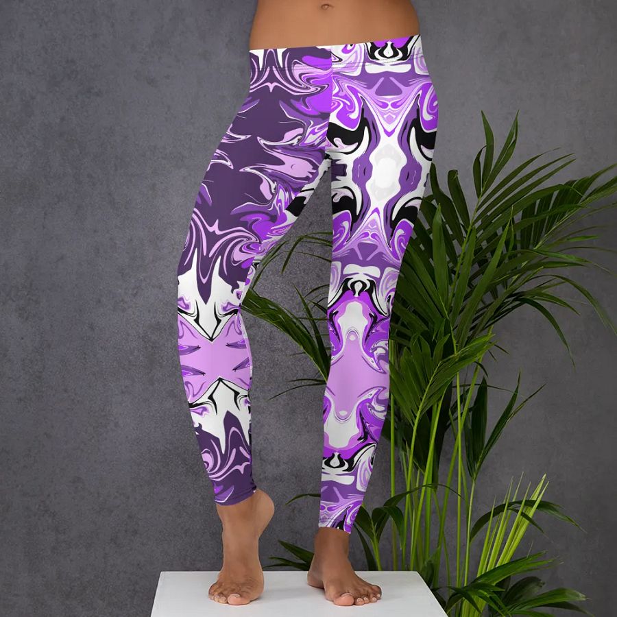 Purple Swirl Leggings product image (6)