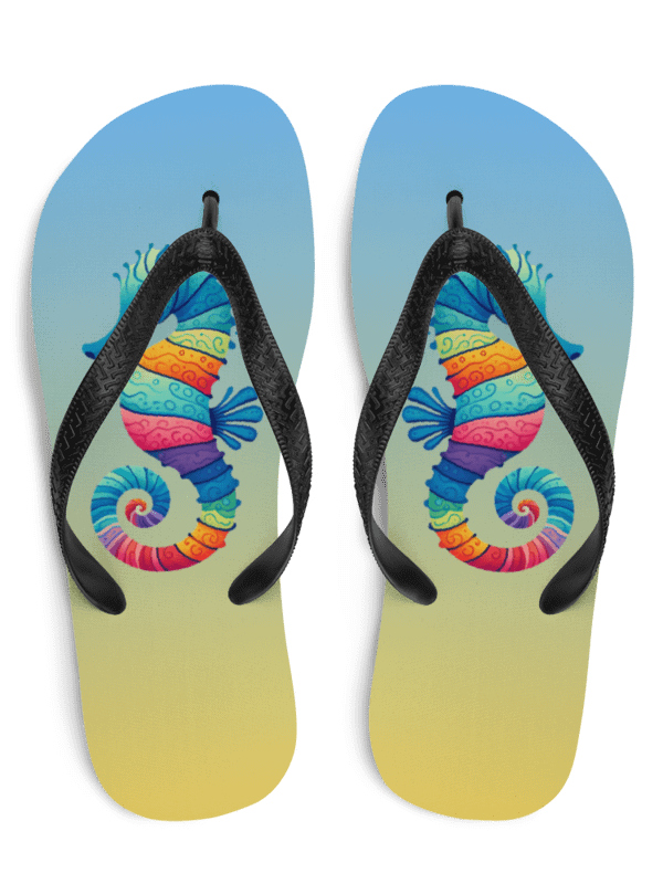 Colorful Seahorse Flip Flops product image (1)