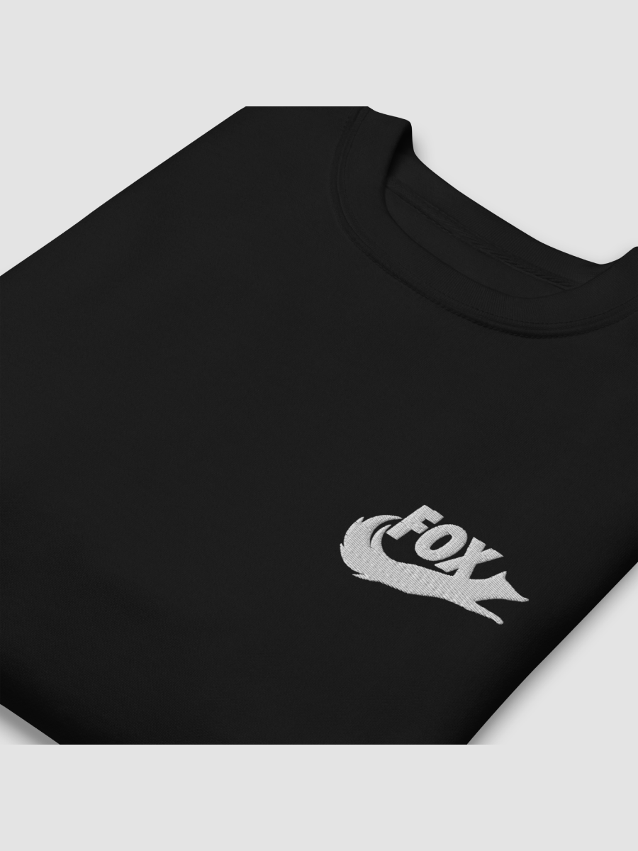 Fox Swoosh Stitched Sweater Black product image (6)