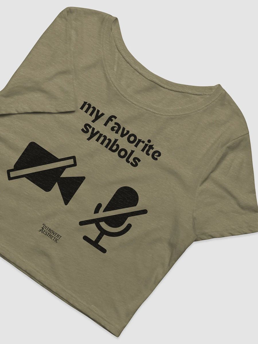 My Favorite Symbols Crop Tee product image (2)