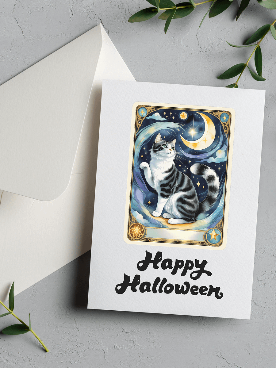 60 Cat Tarot Cards Clipart Bundle product image (6)