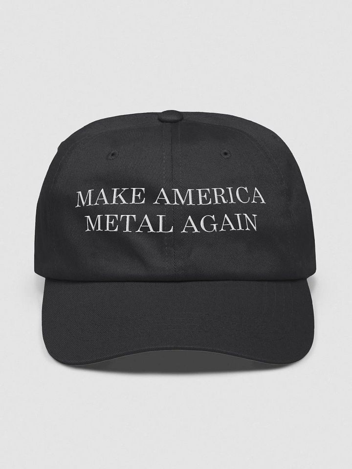 Make America Metal Again Dad Hat - White product image (1)