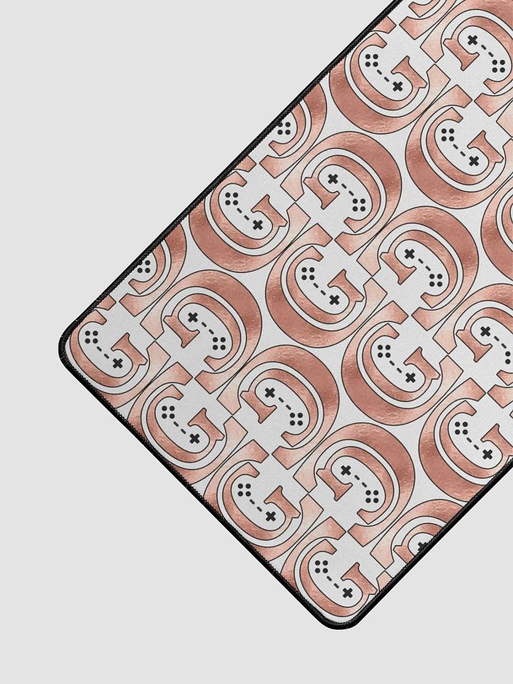 Light Rose Gold Logo Pattern Mouse Pad product image (2)